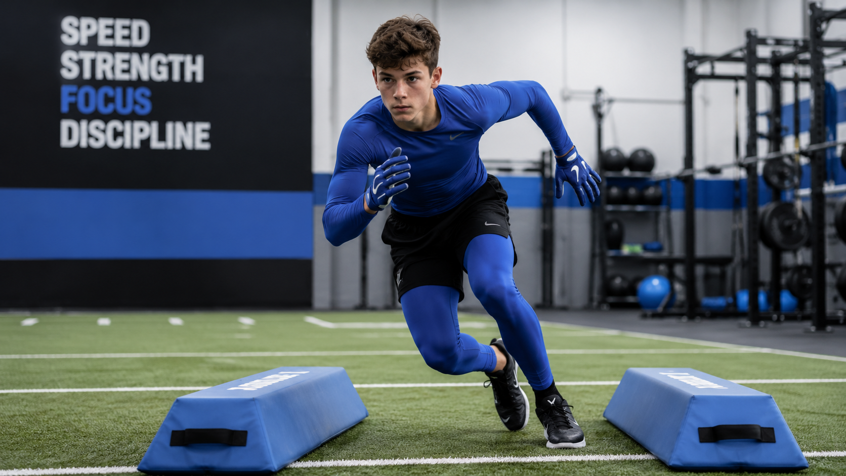 Youth athlete developing speed and agility